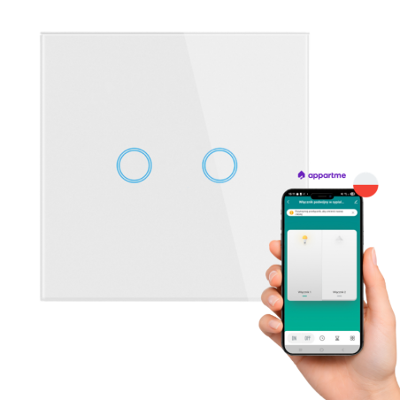 Włącznik Dotykowy Podwójny 2.0 Wi-Fi