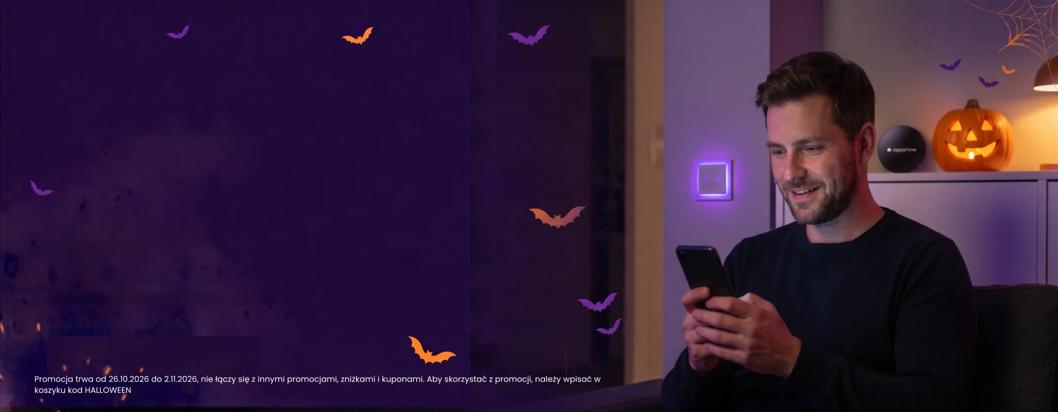 Rabat -20% na cały asortyment z kodem HALLOWEEN