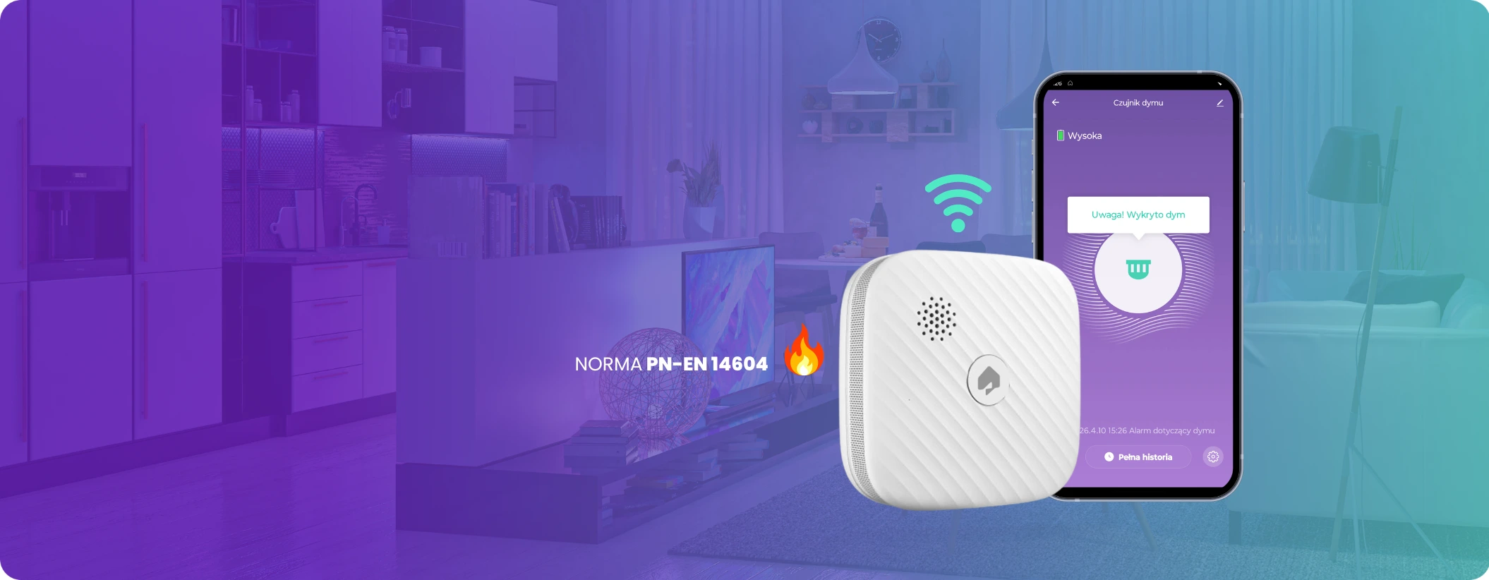 Inteligentny czujnik dymu Wi-Fi